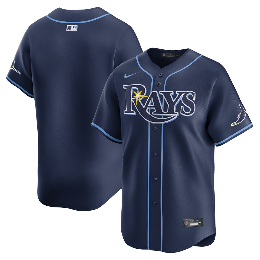 Men's Tampa Bay Rays  Nike Navy Away Limited Jersey - ujerseystore