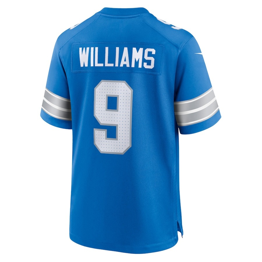 Men's Detroit Lions Jameson Williams Nike Blue Game Jersey - ujerseystore