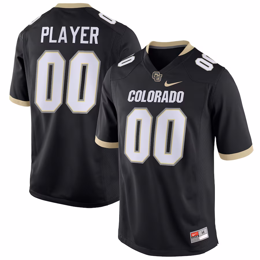 Colorado Buffaloes Nike Pick-A-Player NIL Replica Football Jersey - Black - ujerseystore
