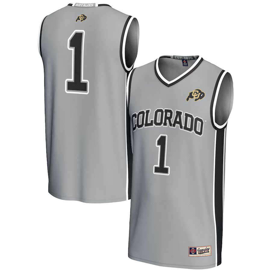 GameDay Greats  Gray #1 Colorado Buffaloes Replica Lightweight Basketball Jersey - ujerseystore