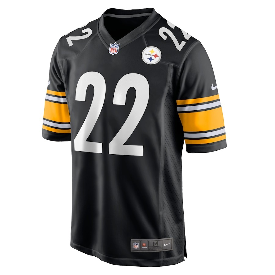 Youth Pittsburgh Steelers Najee Harris Nike Black Game Jersey - ujerseystore