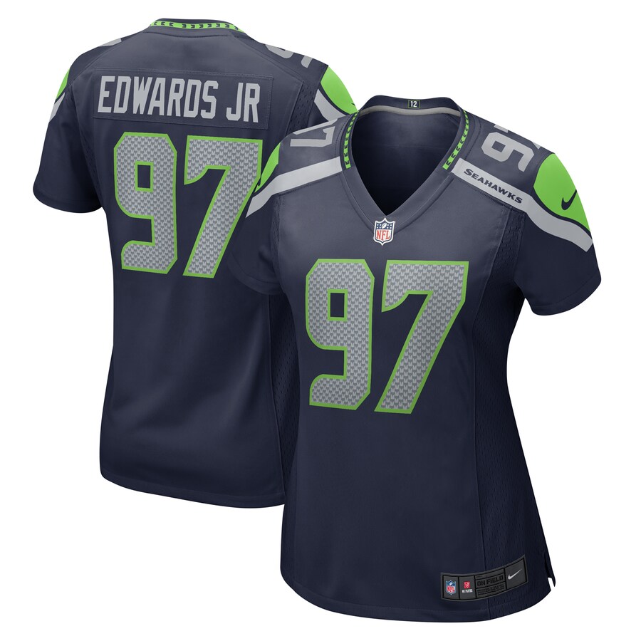 Women's Seattle Seahawks Mario Edwards Jr. Nike College Navy  Game Jersey - ujerseystore
