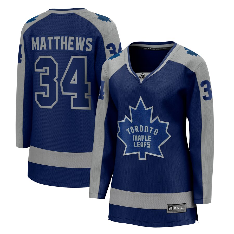Women's Toronto Maple Leafs Auston Matthews Fanatics Branded Royal 2020/21 Special Edition Breakaway Player Jersey - ujerseystore