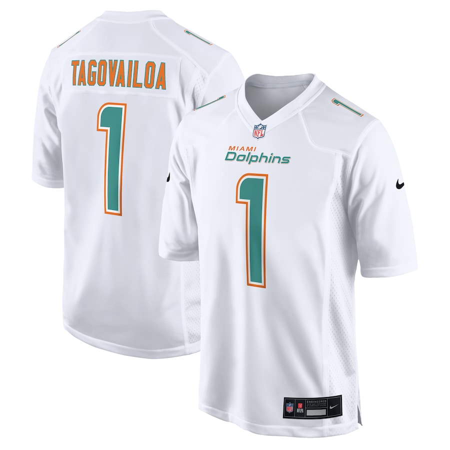 Men's Miami Dolphins Tua Tagovailoa Nike White Fashion Game Jersey - ujerseystore