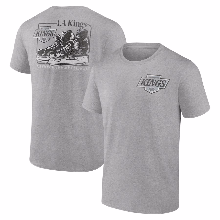 Men's Los Angeles Kings Heather Gray Glory Skates T-Shirt - ujerseystore