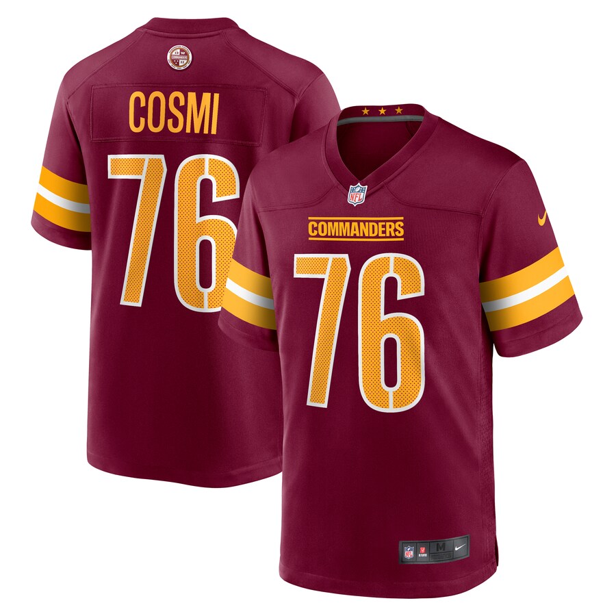 Men's Washington Commanders Sam Cosmi Nike  Burgundy  Game Jersey - ujerseystore
