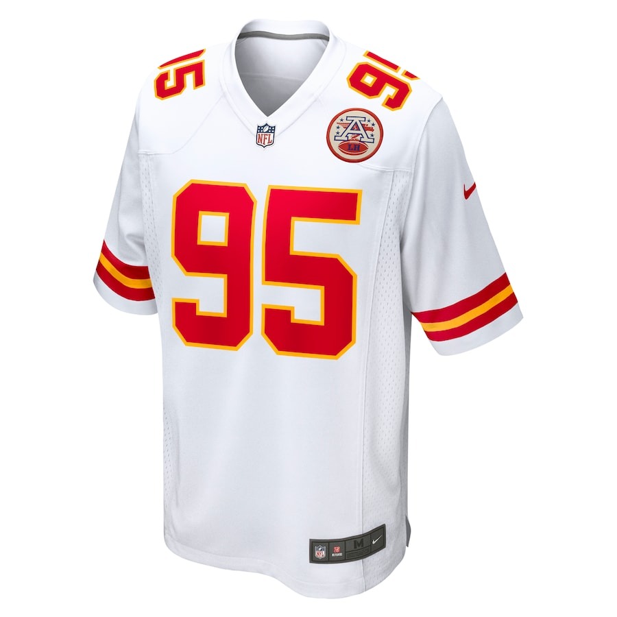 Men's Kansas City Chiefs Chris Jones Nike White  Game Jersey - ujerseystore