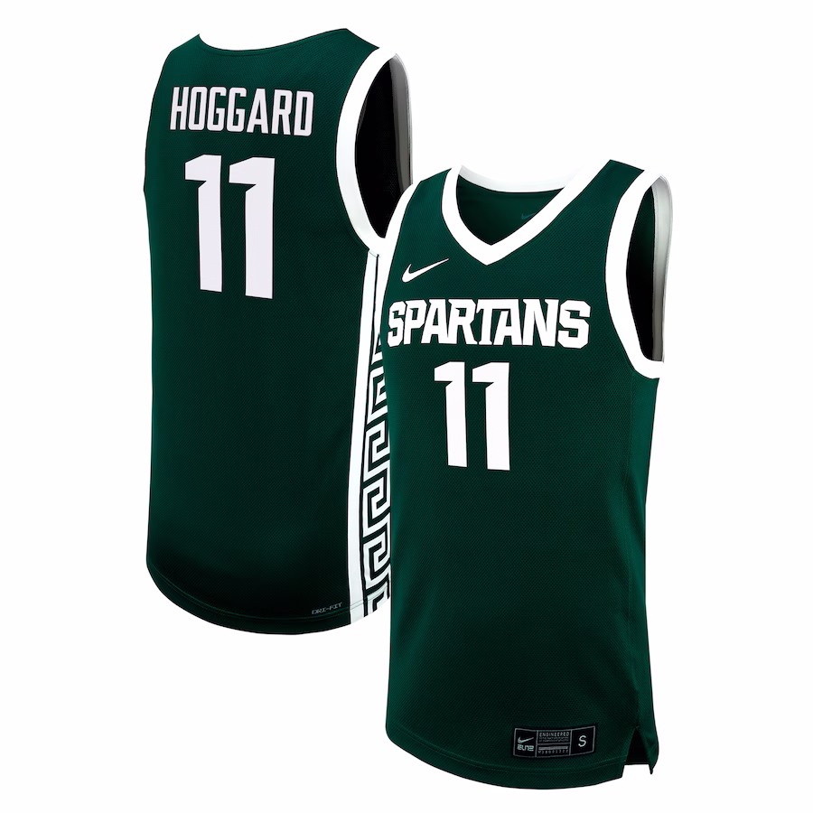 AJ Hoggard Michigan State Spartans Nike NIL Basketball Replica Player Jersey - Green - ujerseystore
