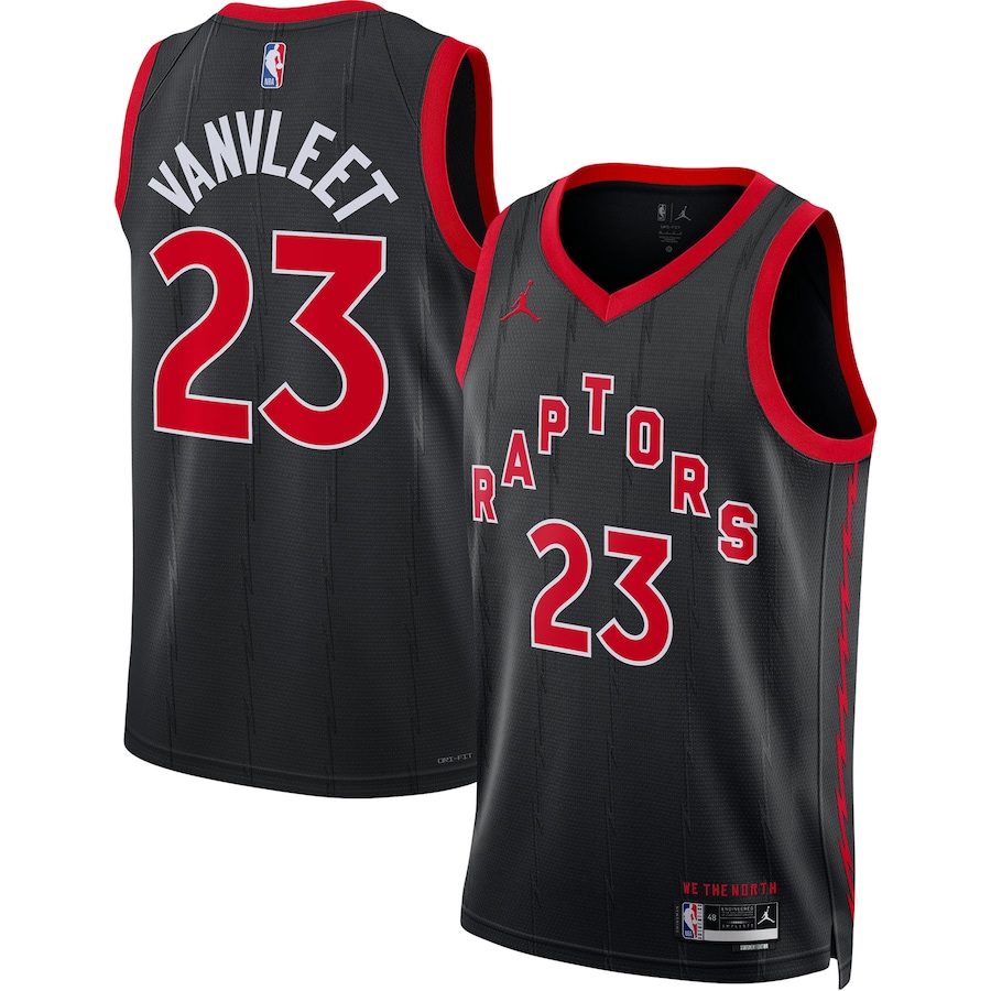 Unisex Toronto Raptors Fred VanVleet Jordan Brand Black Swingman Jersey - Statement Edition - ujerseystore