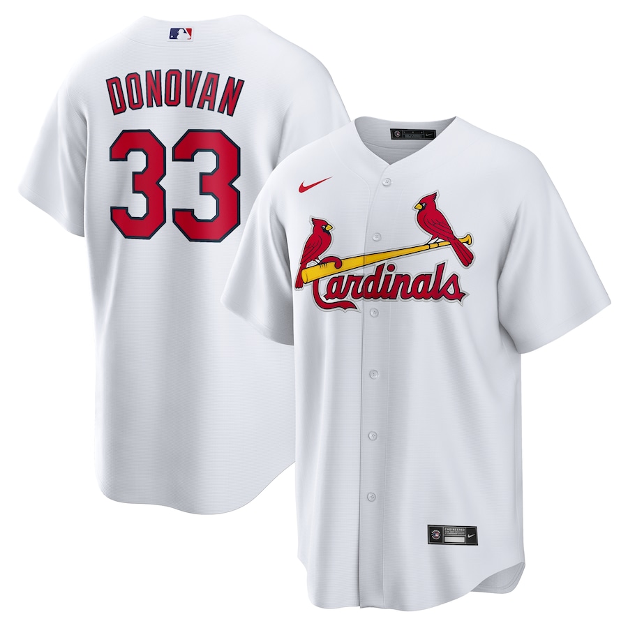 Men's St. Louis Cardinals Brendan Donovan Nike White Home Replica Jersey - ujerseystore