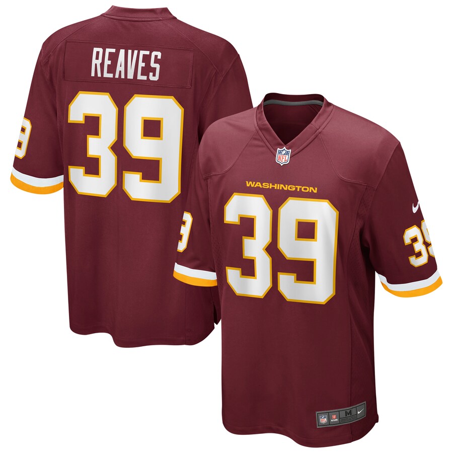 Men's Nike Jeremy Reaves Washington Football Team Burgundy Game Player Jersey - ujerseystore