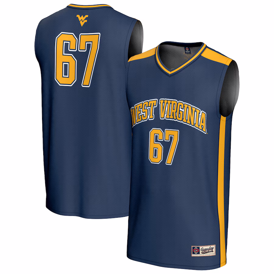 Youth GameDay Greats #67 Navy West Virginia Mountaineers Lightweight Basketball Jersey - ujerseystore