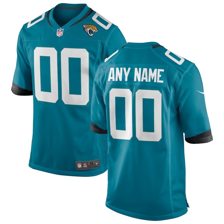 Men's Jacksonville Jaguars Nike Teal Alternate Custom Game Jersey - ujerseystore