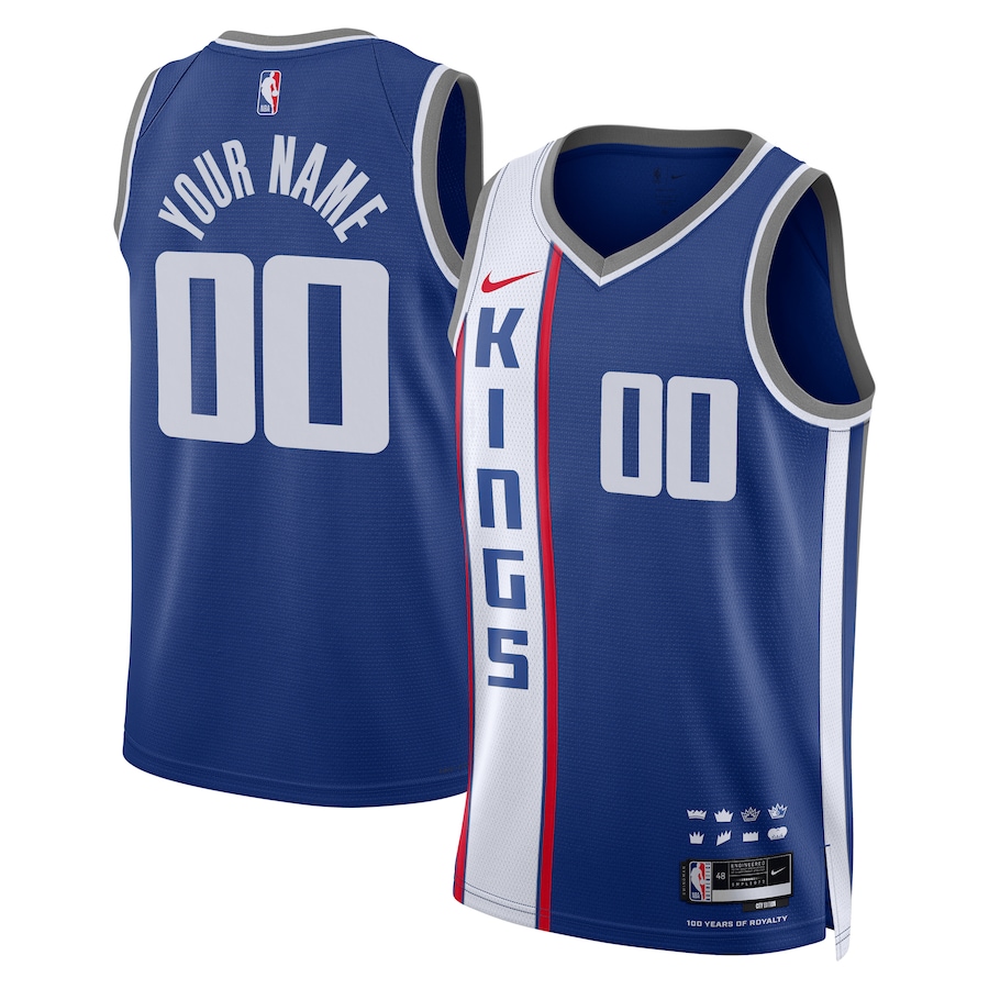 Unisex Sacramento Kings  Nike Blue 2023/24 Custom Swingman Jersey - City Edition - ujerseystore