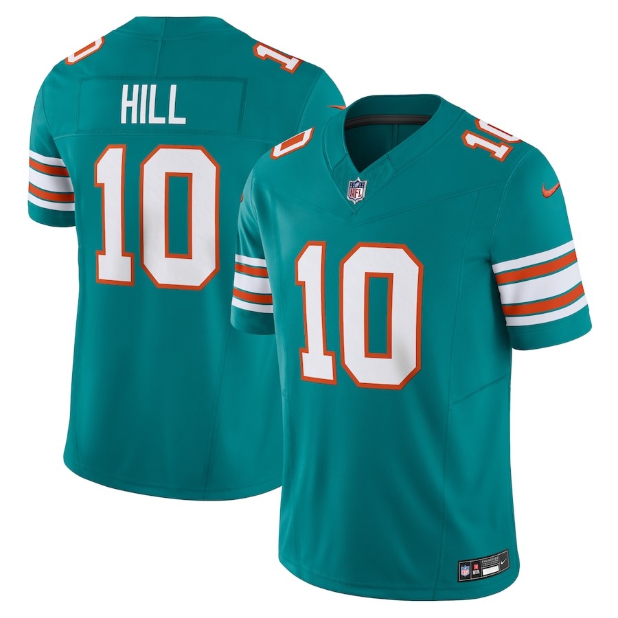 Men's Miami Dolphins Tyreek Hill Nike Aqua Vapor F.U.S.E. Limited Jersey - ujerseystore