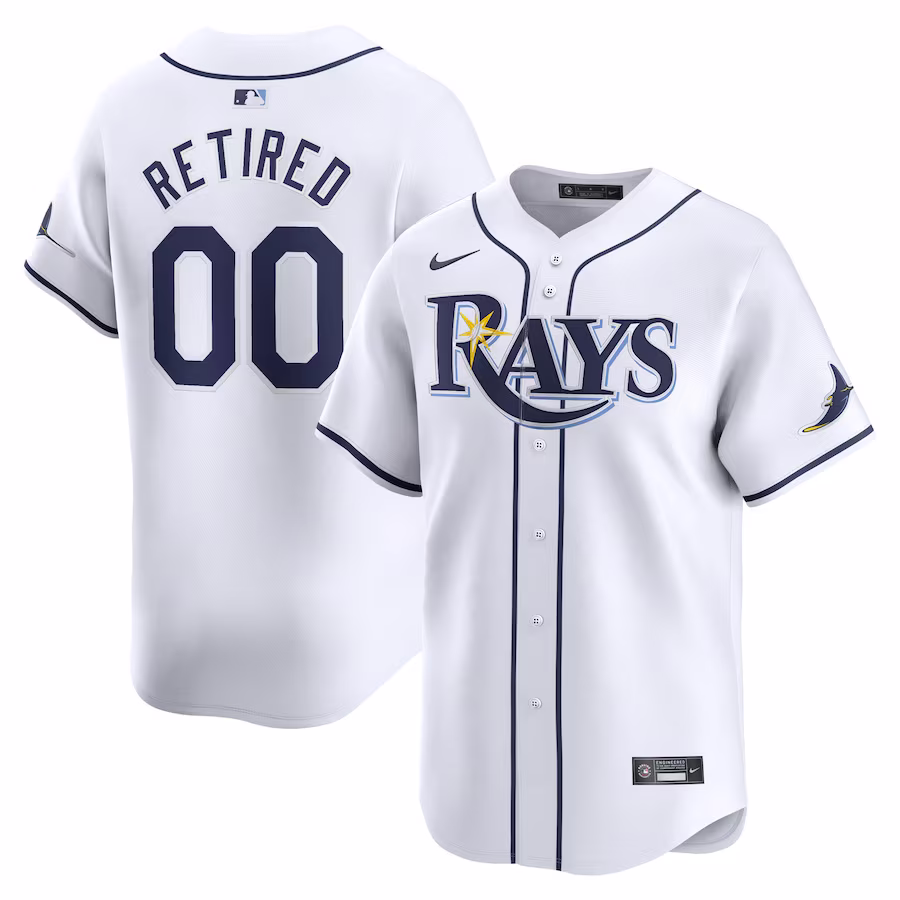 Men's Tampa Bay Rays Nike White Home Limited Pick-A-Player Retired Roster Jersey - ujerseystore