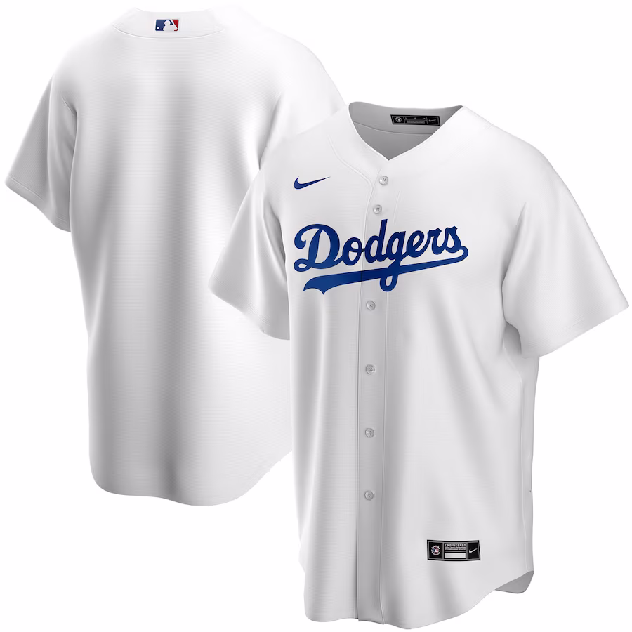 Youth Los Angeles Dodgers Nike White Home Replica Team Jersey - ujerseystore