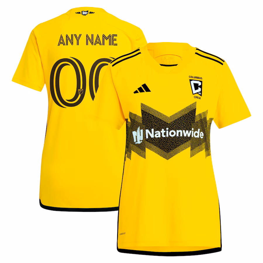 Women's Columbus Crew  adidas Yellow 2024 The Home Kit Replica Custom Jersey - ujerseystore