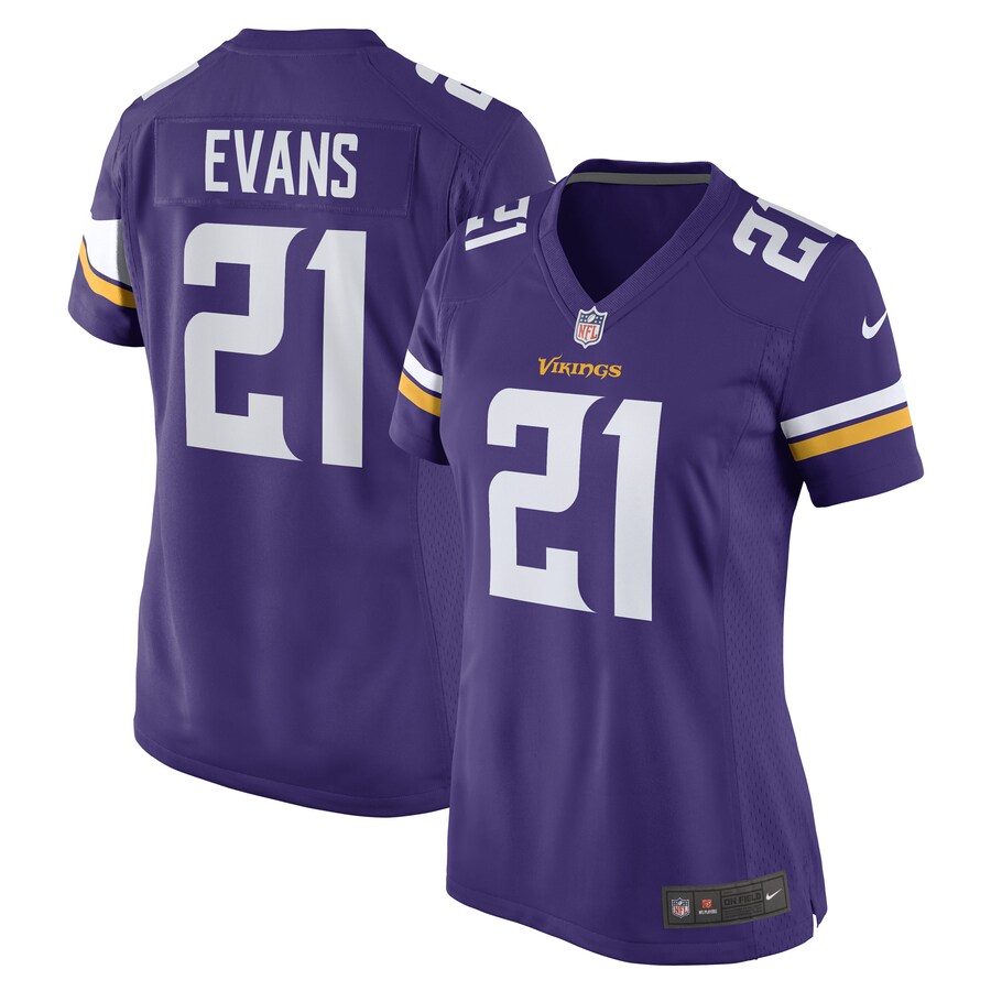 Women's Minnesota Vikings Akayleb Evans Nike Purple Game Player Jersey - ujerseystore