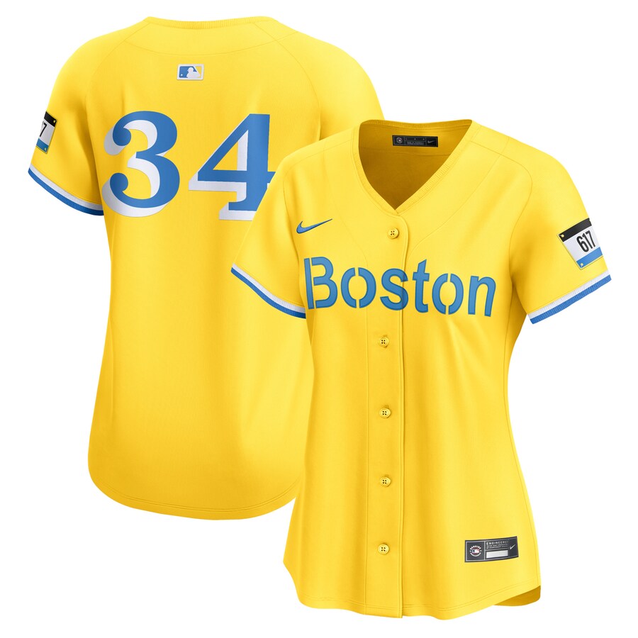 Women's Boston Red Sox David Ortiz Nike Gold City Connect Retired Player Jersey - ujerseystore