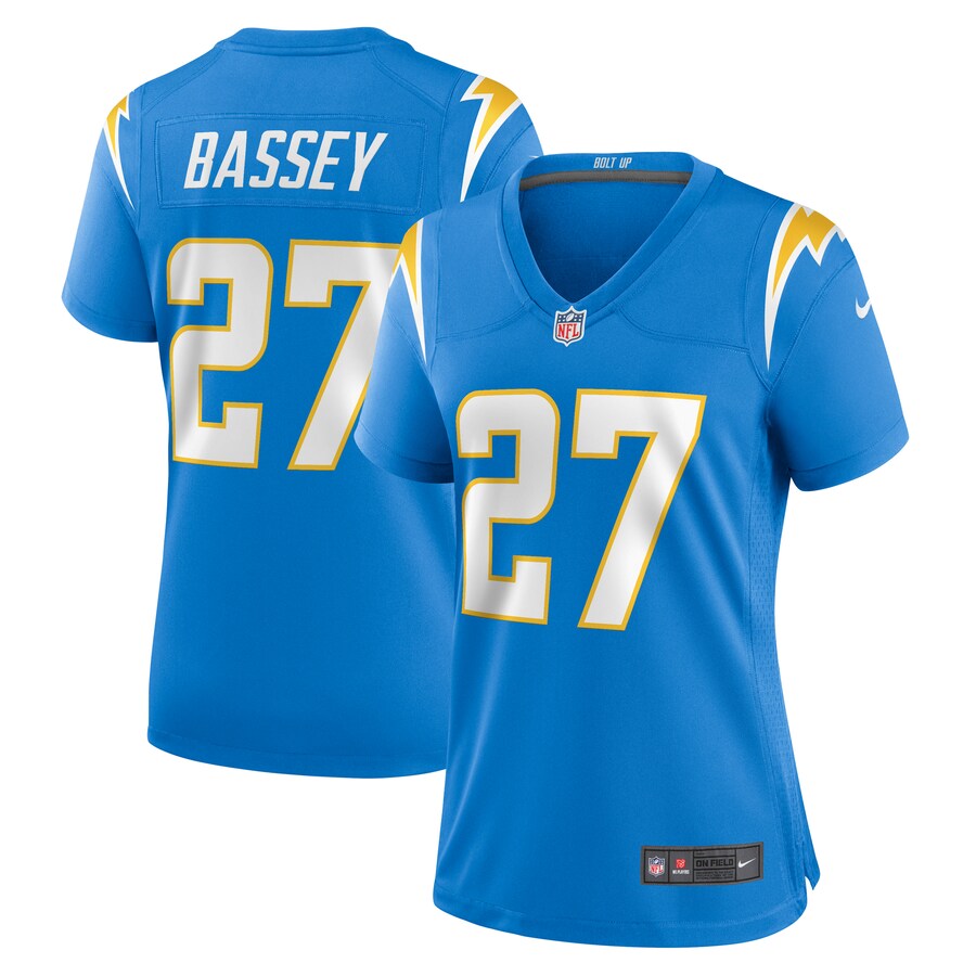 Women's Los Angeles Chargers Essang Bassey Nike  Powder Blue  Game Jersey - ujerseystore