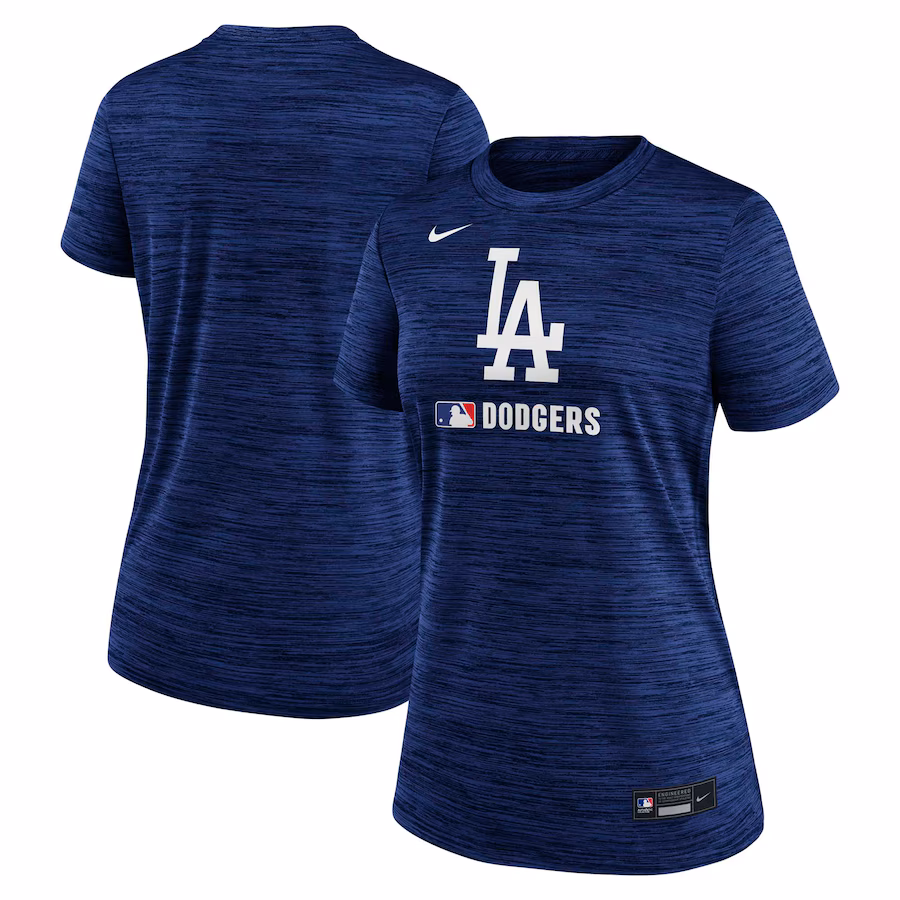 Women's Los Angeles Dodgers Nike Royal Authentic Collection Velocity Performance T-Shirt - ujerseystore