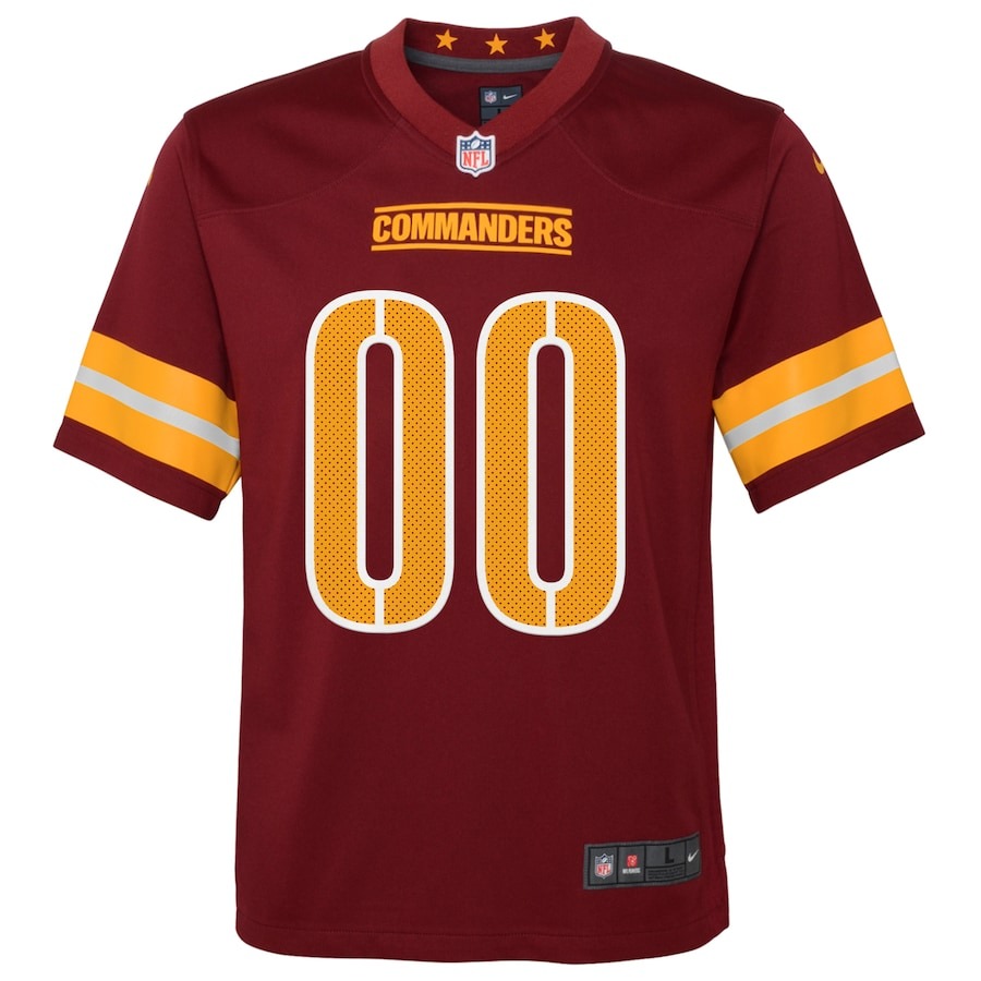 Youth Washington Commanders Nike Burgundy Game Custom Player Jersey - ujerseystore