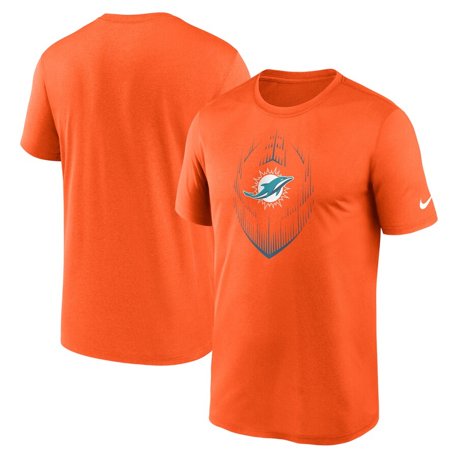 Men's Miami Dolphins Nike Orange Primetime Legend Icon Performance T-Shirt - ujerseystore