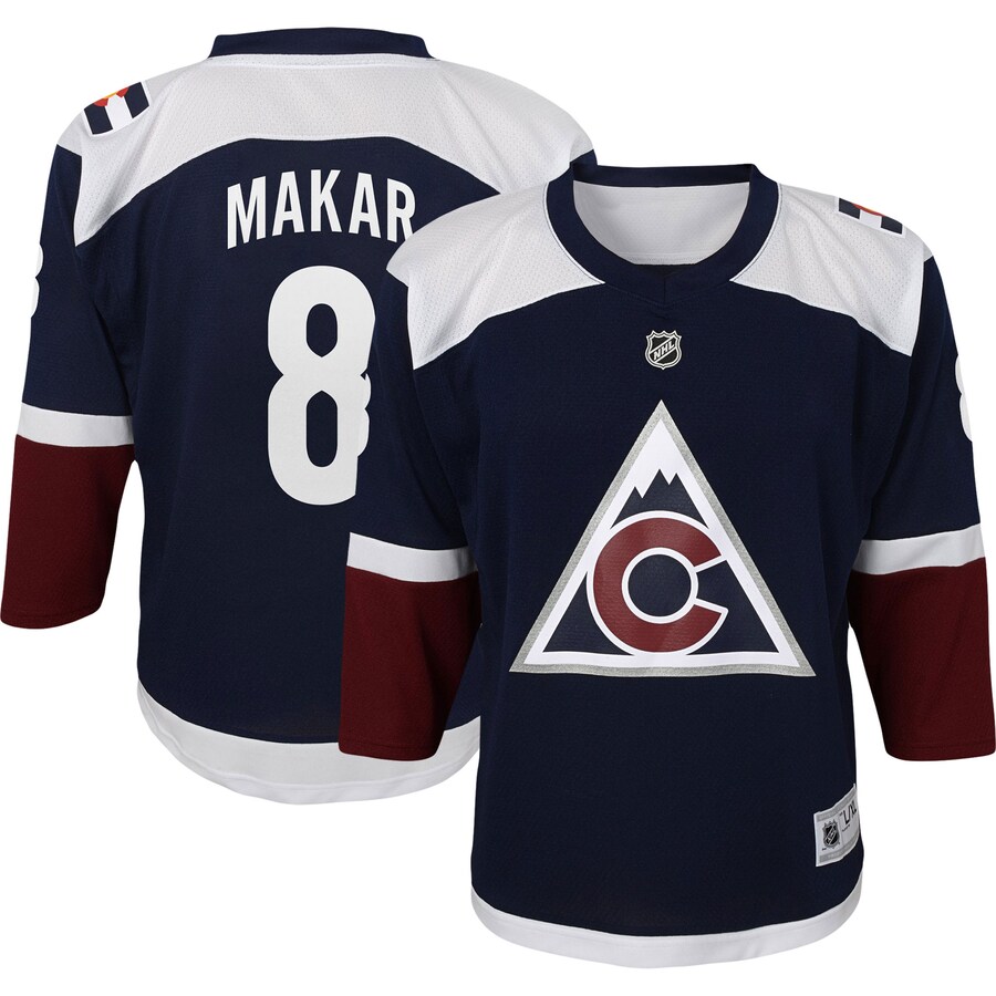 Youth Colorado Avalanche Cale Makar Navy Replica Player Jersey - ujerseystore