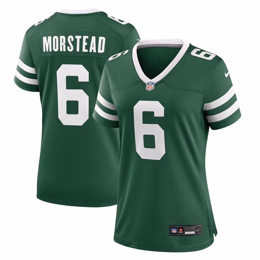 Women's New York Jets Thomas Morstead Nike Legacy Green Team Game Jersey - ujerseystore