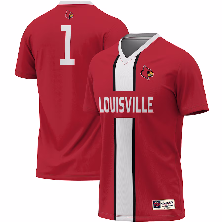 #1 Louisville Cardinals ProSphere Unisex Lightweight Soccer Jersey - Red - ujerseystore
