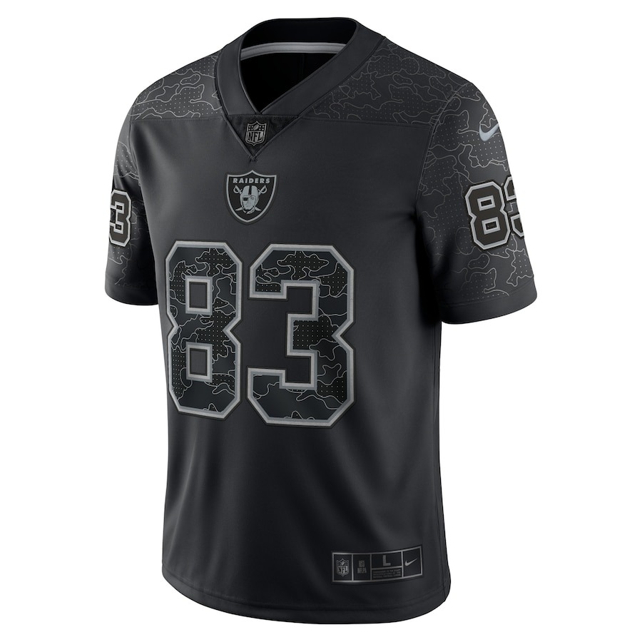 Men's Las Vegas Raiders Darren Waller Nike Black RFLCTV Limited Jersey - ujerseystore