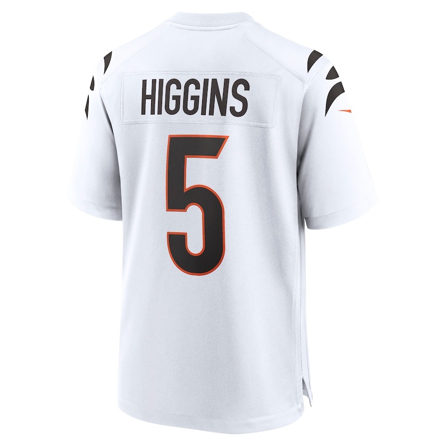 Men's Cincinnati Bengals Tee Higgins Nike White  Game Jersey - ujerseystore