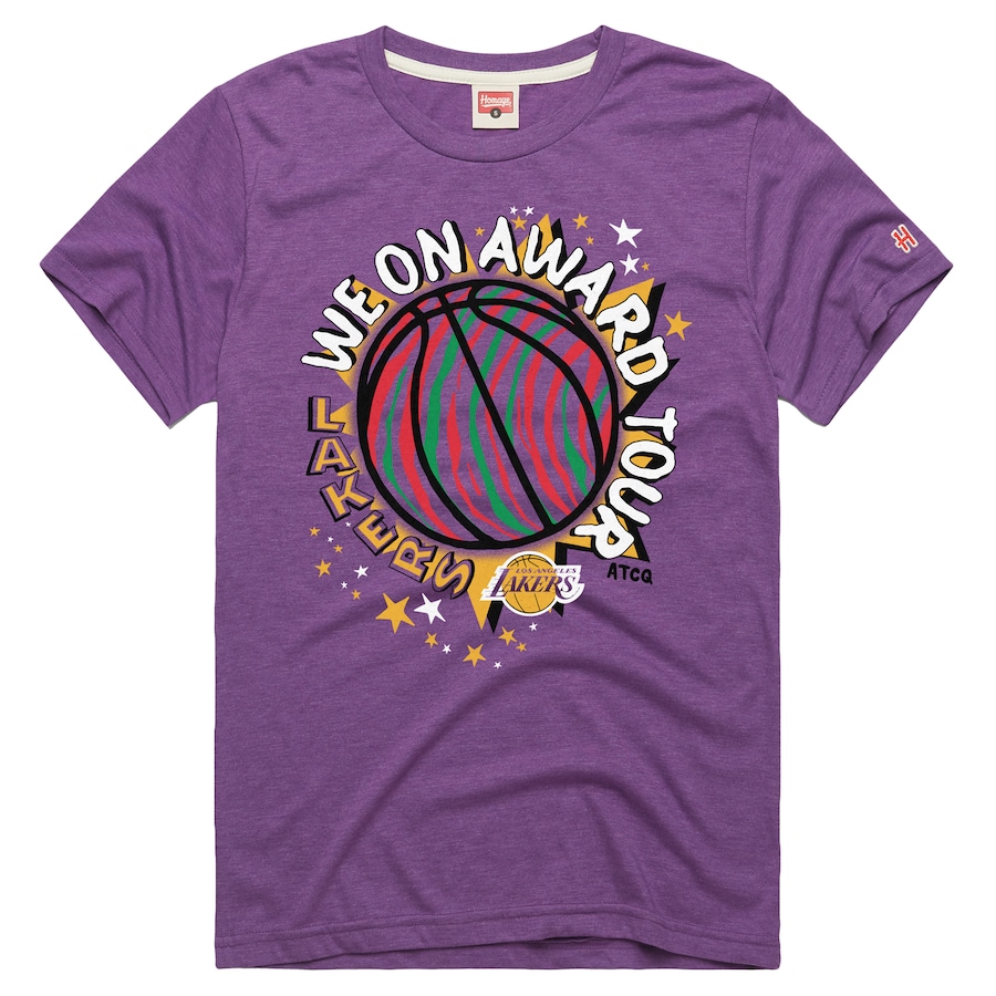 Men's Los Angeles Lakers Purple A Tribe Called Quest x NBA We On Award Tour T-Shirt - ujerseystore