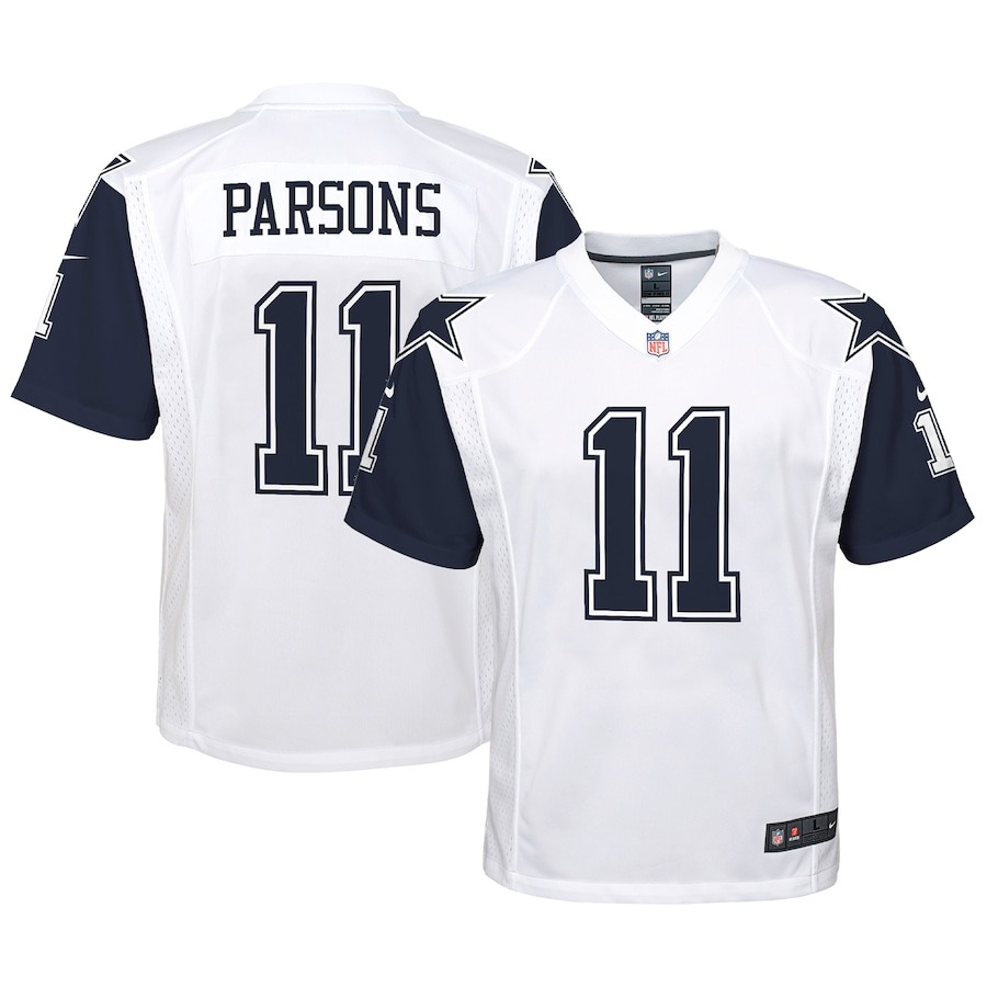 Youth Dallas Cowboys Micah Parsons Nike White Alternate Game Jersey - ujerseystore