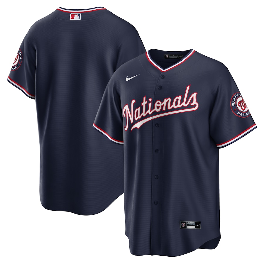 Men's Washington Nationals Nike Navy Alternate Replica Team Jersey - ujerseystore