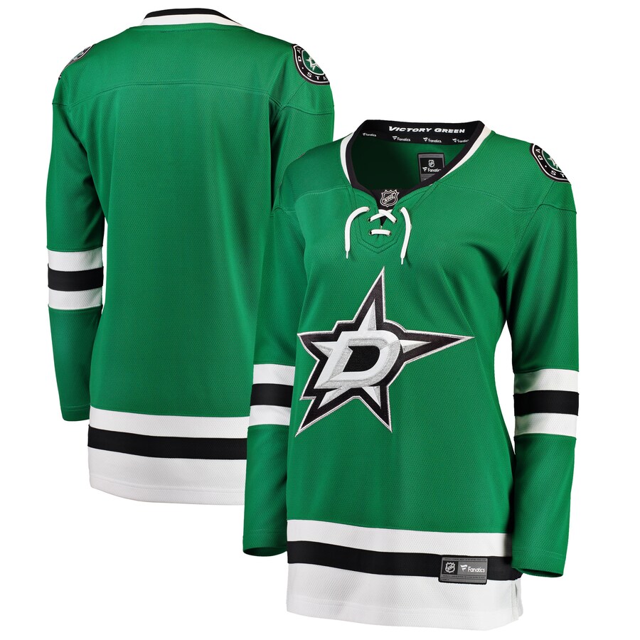 Women's Dallas Stars Fanatics Branded Green Breakaway Home Jersey - ujerseystore