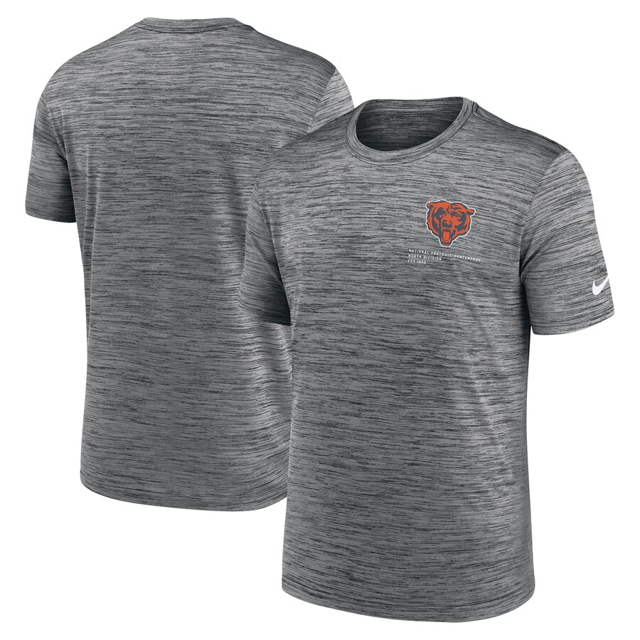 Men's Chicago Bears Nike Anthracite Velocity Performance T-Shirt - ujerseystore