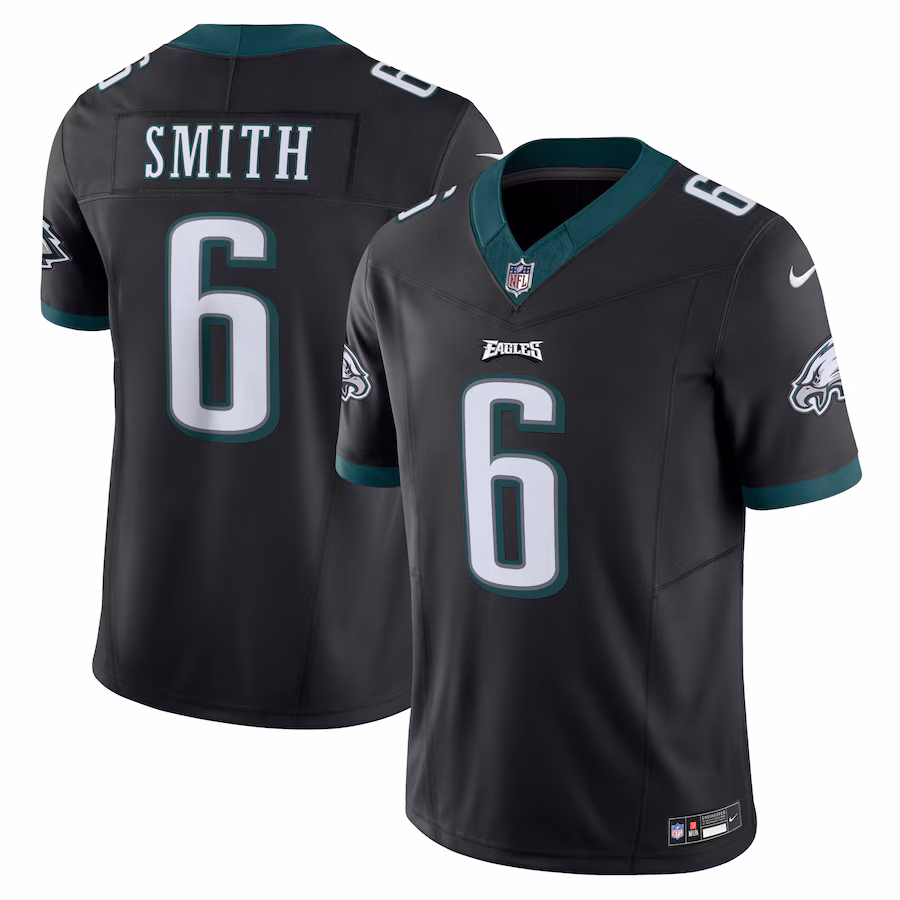 Men's Philadelphia Eagles DeVonta Smith Nike Black Vapor F.U.S.E. Limited Jersey - ujerseystore