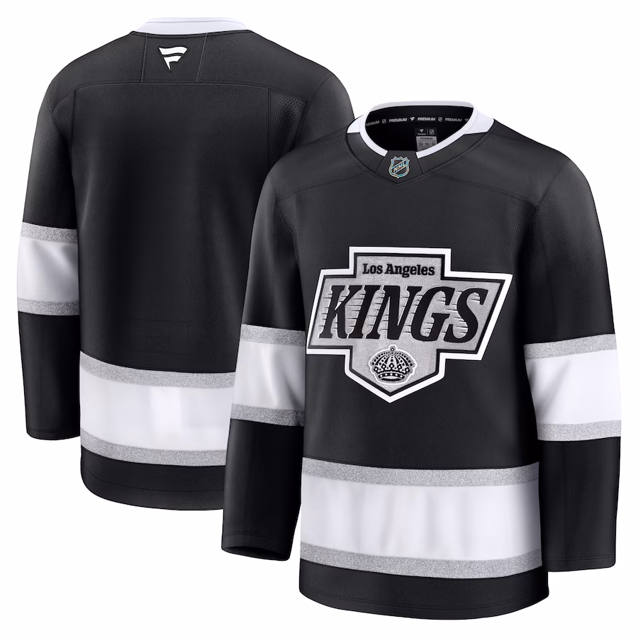 Men's Los Angeles Kings Fanatics Black Home Premium Jersey - ujerseystore
