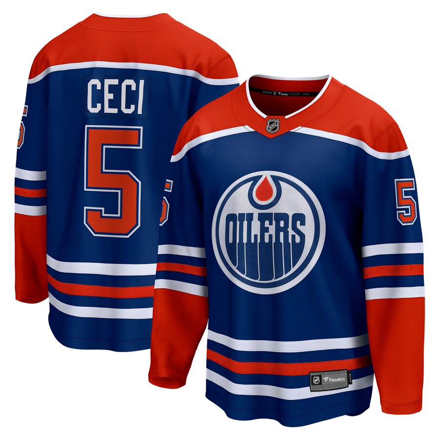 Men's Edmonton Oilers Cody Ceci Fanatics Branded Royal Home Breakaway Player Jersey - ujerseystore