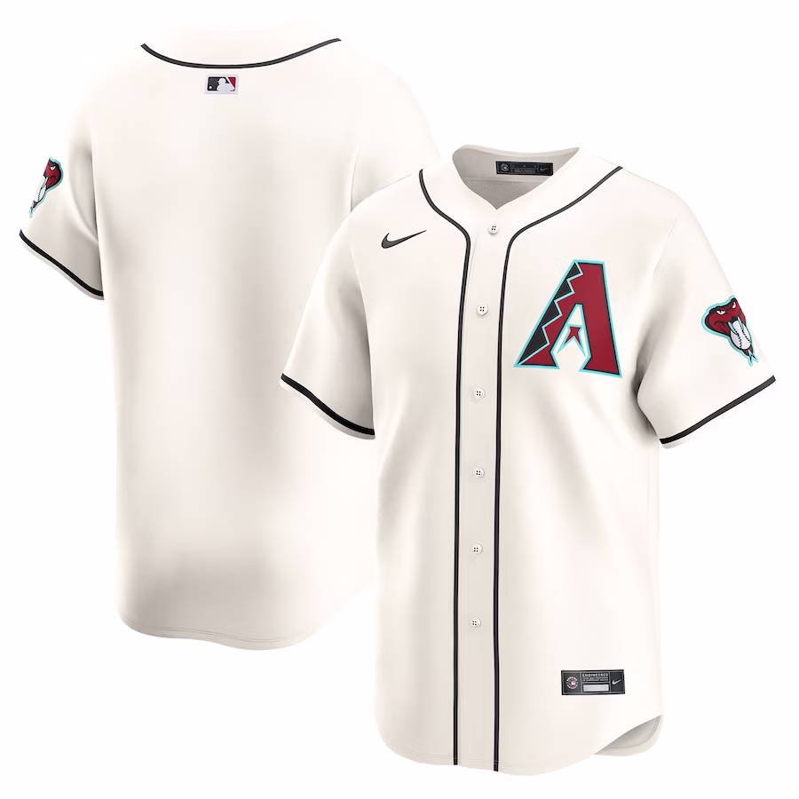 Men's Arizona Diamondbacks Nike White Home Limited Jersey - ujerseystore