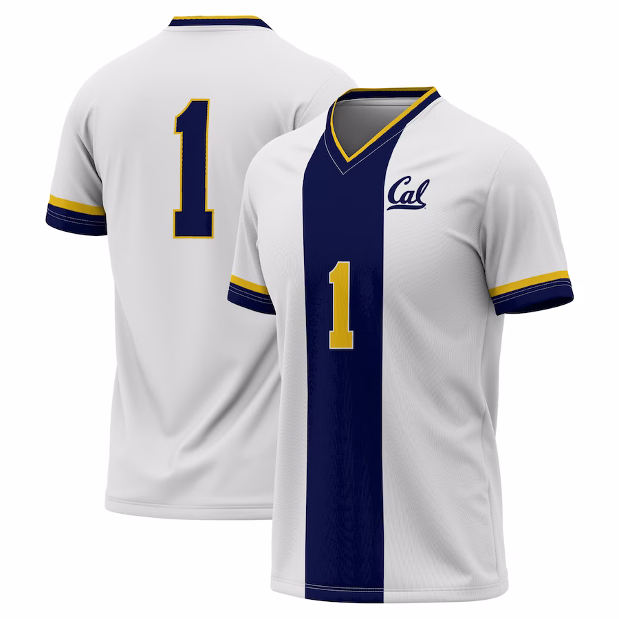 #1 Cal Bears GameDay Greats Lightweight Soccer Fashion Jersey - White - ujerseystore