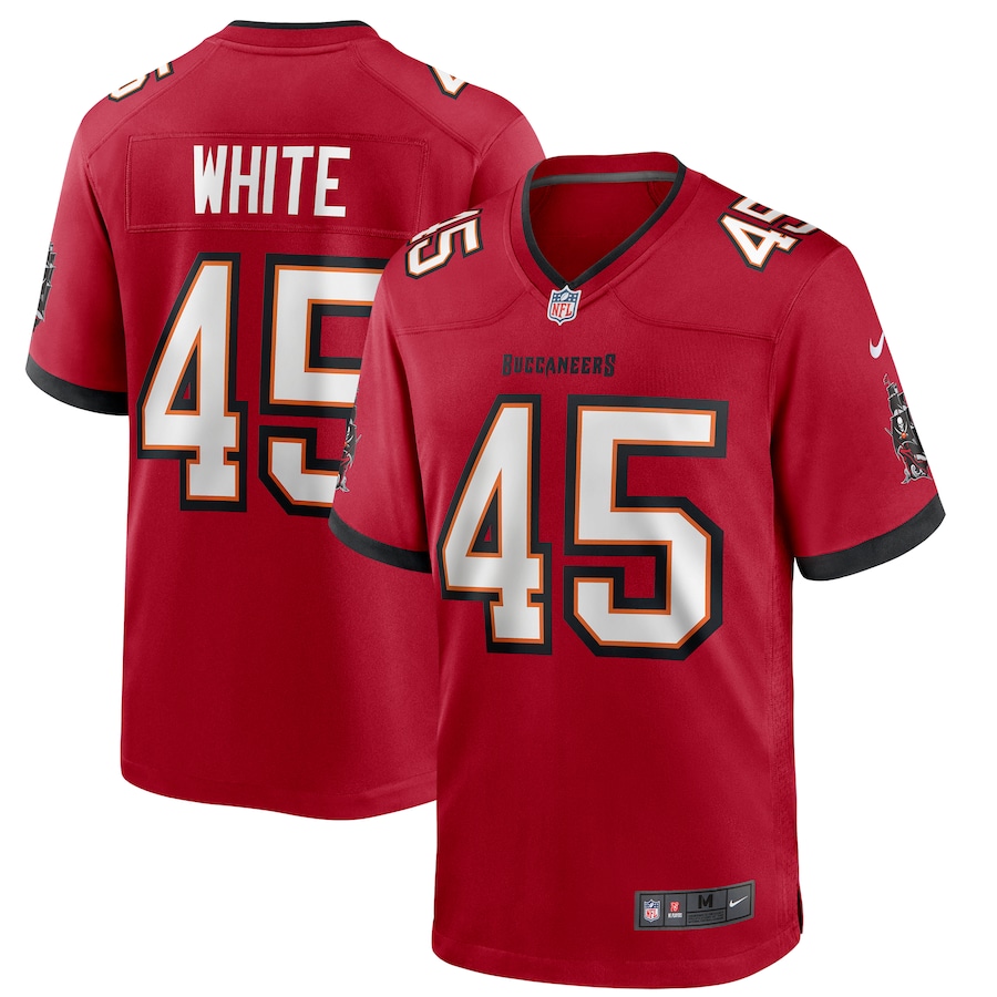 Men's Tampa Bay Buccaneers Devin White Nike Red Player Game Jersey - ujerseystore