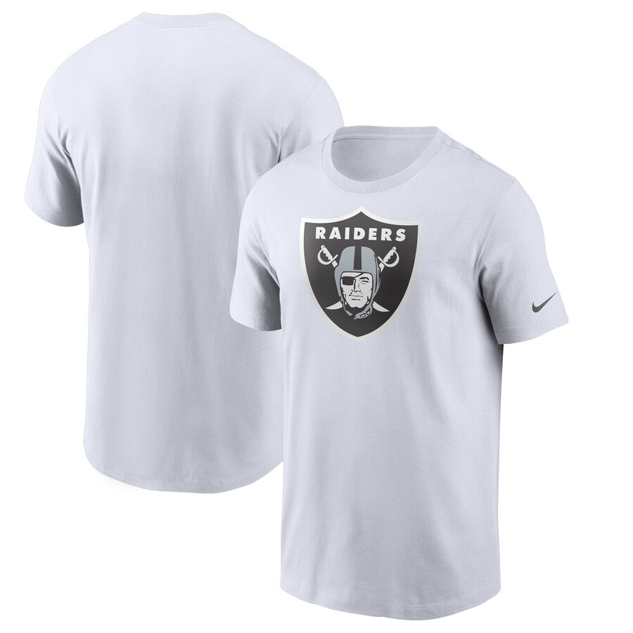 Men's Las Vegas Raiders Nike White Primary Logo T-Shirt - ujerseystore