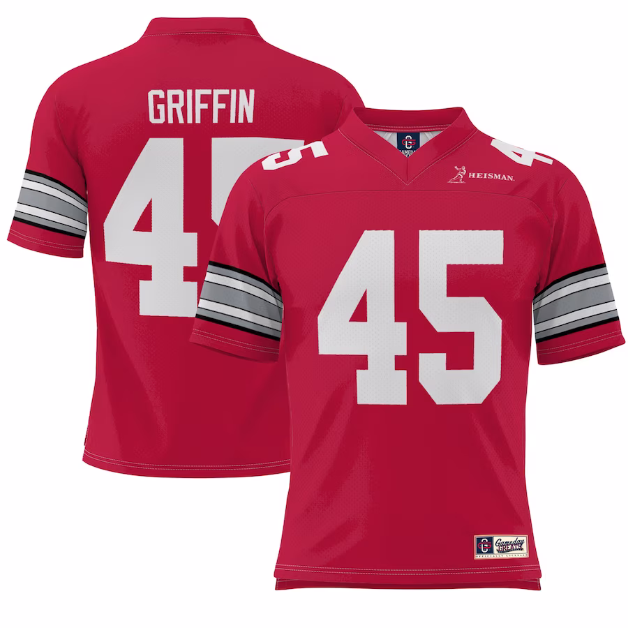 Archie Griffin Ohio State Buckeyes GameDay Greats Youth Heisman Football Jersey - Scarlet - ujerseystore