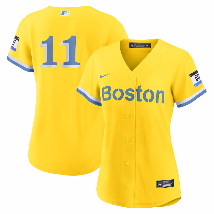 Women's Boston Red Sox Rafael Devers Nike Gold City Connect Replica Player Jersey - ujerseystore