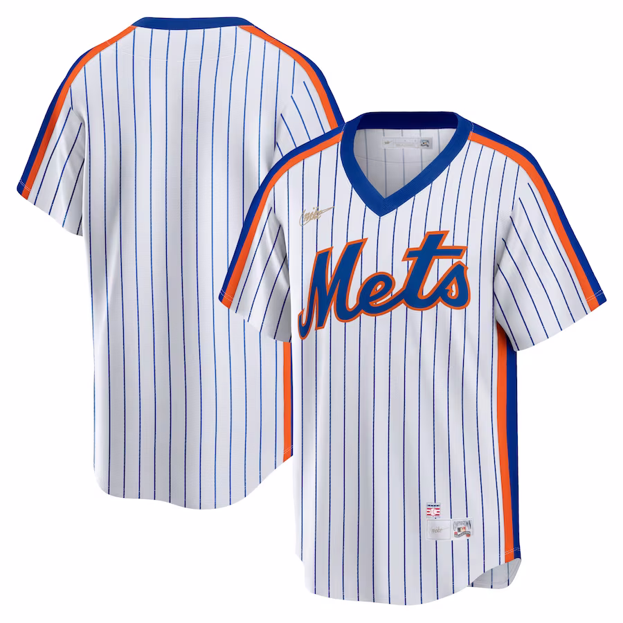 Men's New York Mets Nike White Home Cooperstown Collection Team Jersey - ujerseystore