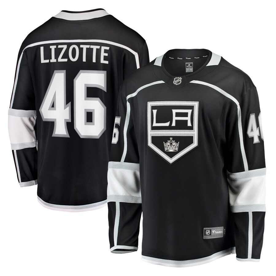Men's Los Angeles Kings Blake Lizotte Fanatics Branded Black Home Breakaway Player Jersey - ujerseystore