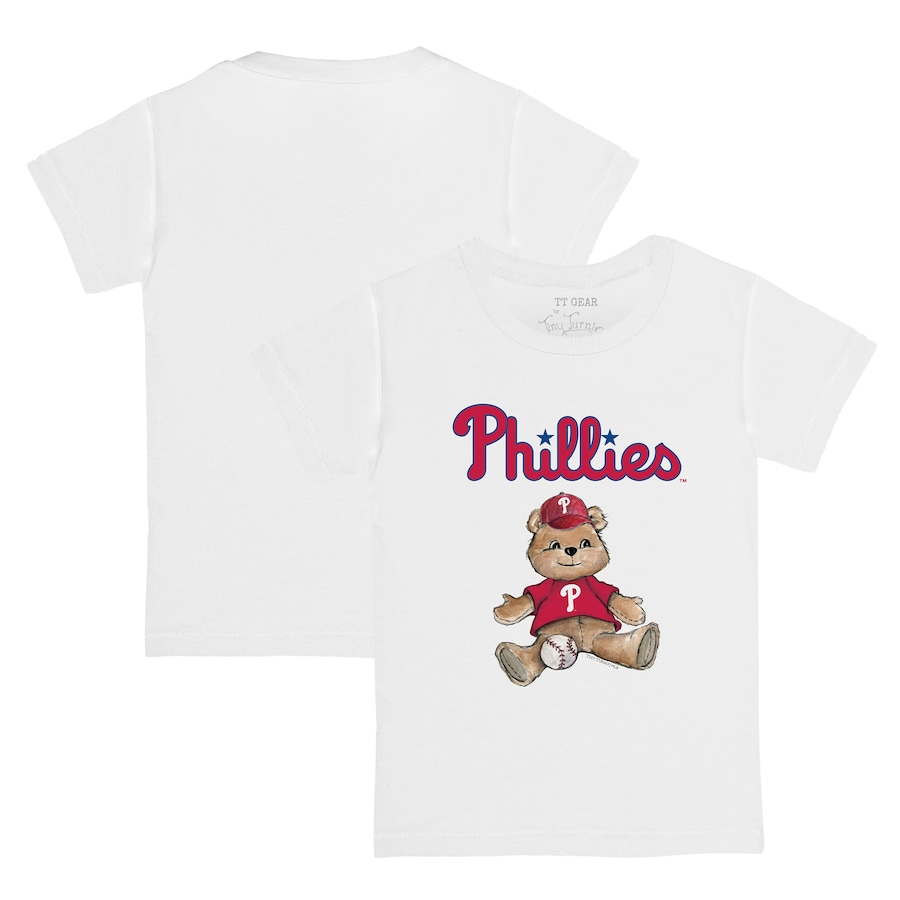 Youth Philadelphia Phillies Tiny Turnip White Teddy Boy T-Shirt - ujerseystore